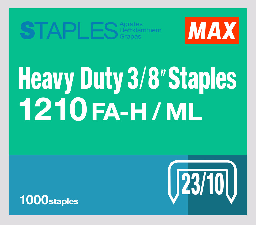 MAX No. 1210FA-H Heavy-Duty Staples