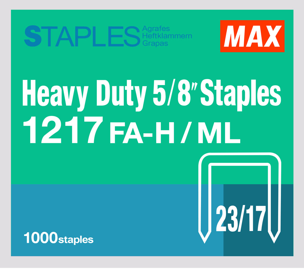 MAX No. 1217FA-H Heavy-Duty Staples